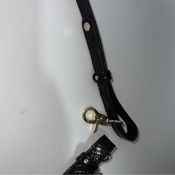 Brahmin Elegant Black Leather Purse Bag Strap - Picture 3 of 6